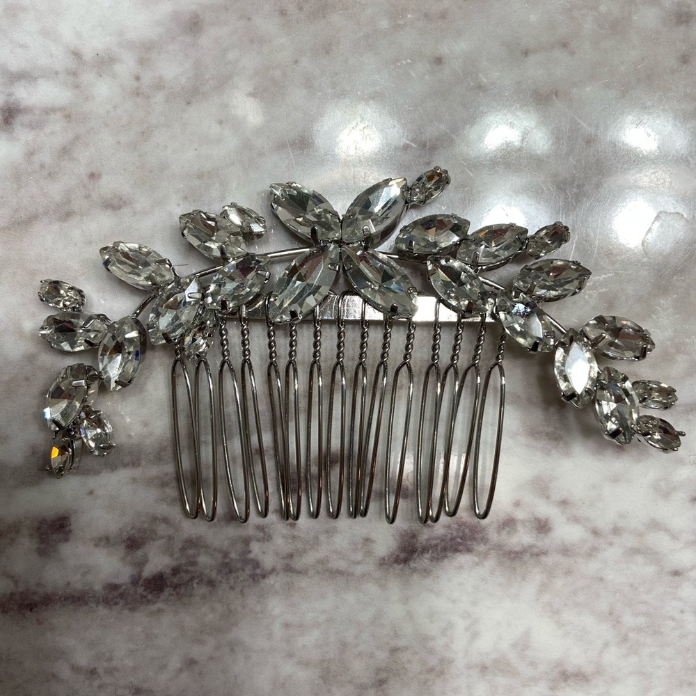 Rhinestone hair comb wedding prom